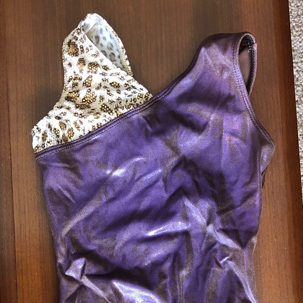 Purple gym suit